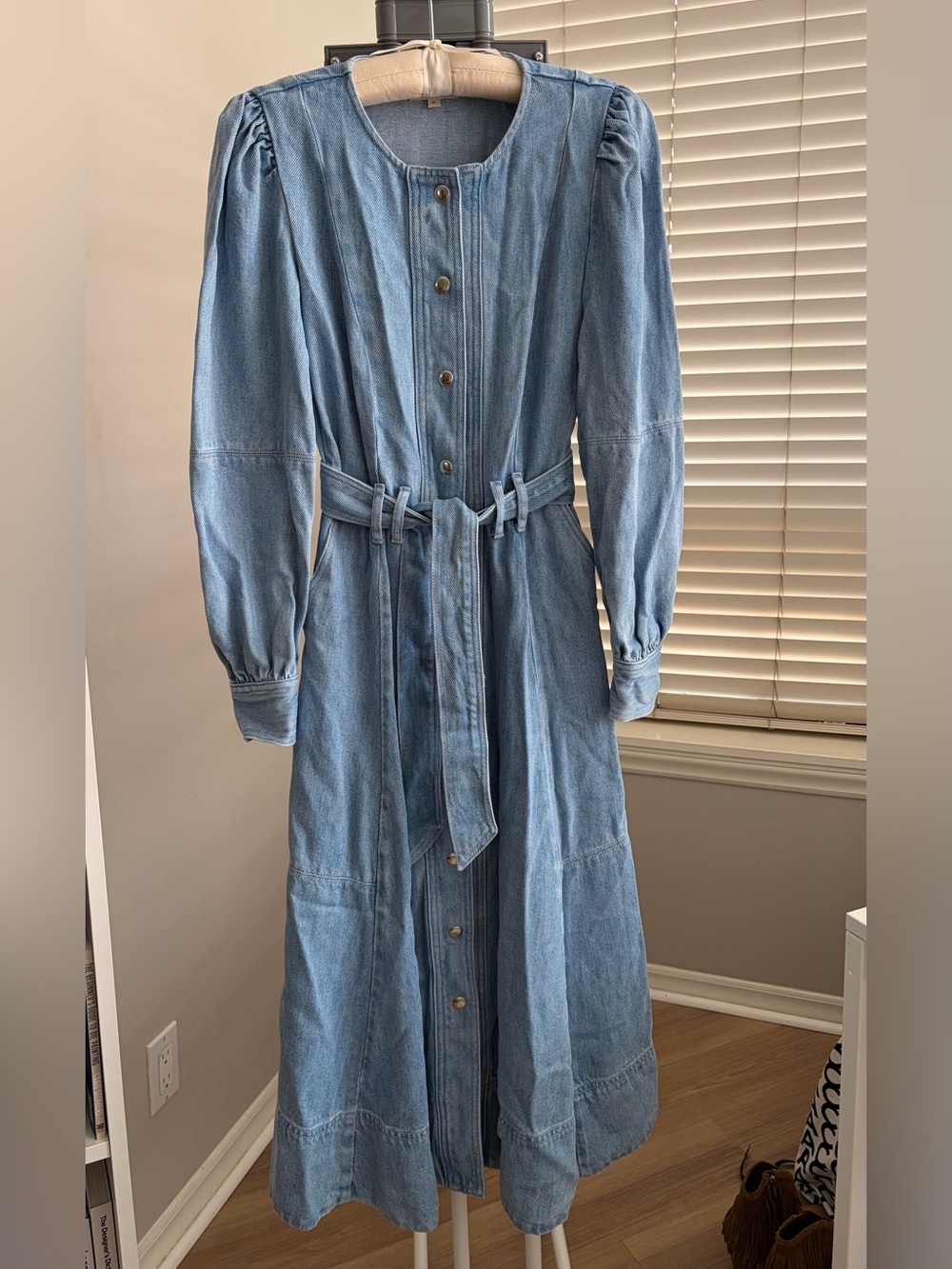 Sezane Caterina Dress Bleach - Size 34